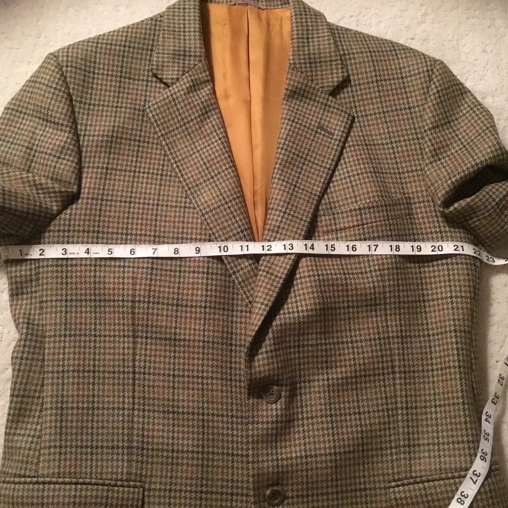 Bespoke Holland and Sherry, Savile Row, Houndstooth Wool Sport Coat - Picture 6 of 16